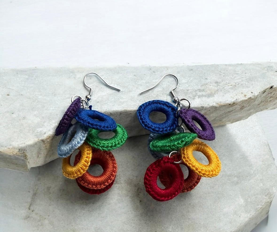 Pride Colors Dangle Earrings