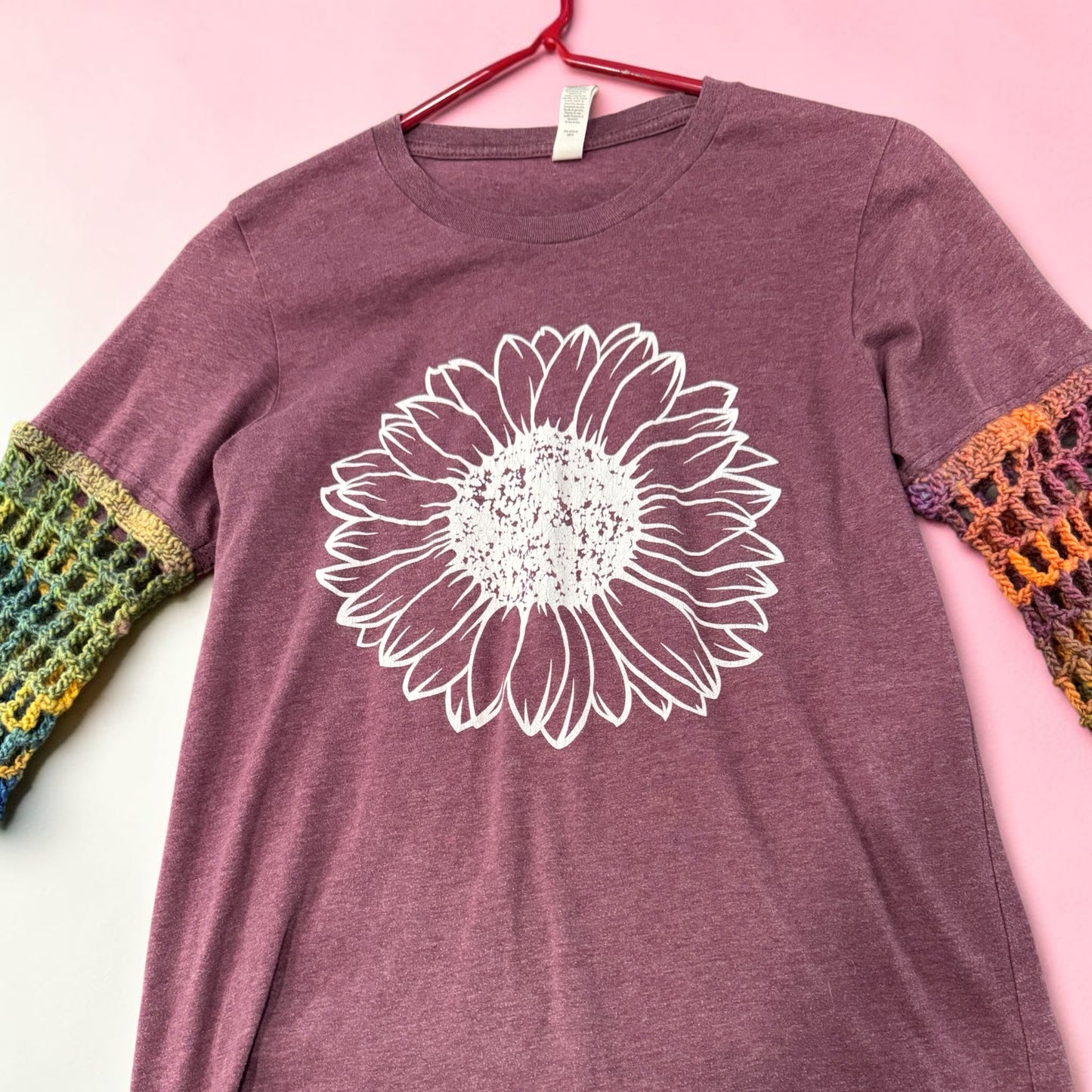 Sunflower Fishnet Tee - Size Youth Small/Ladies XS