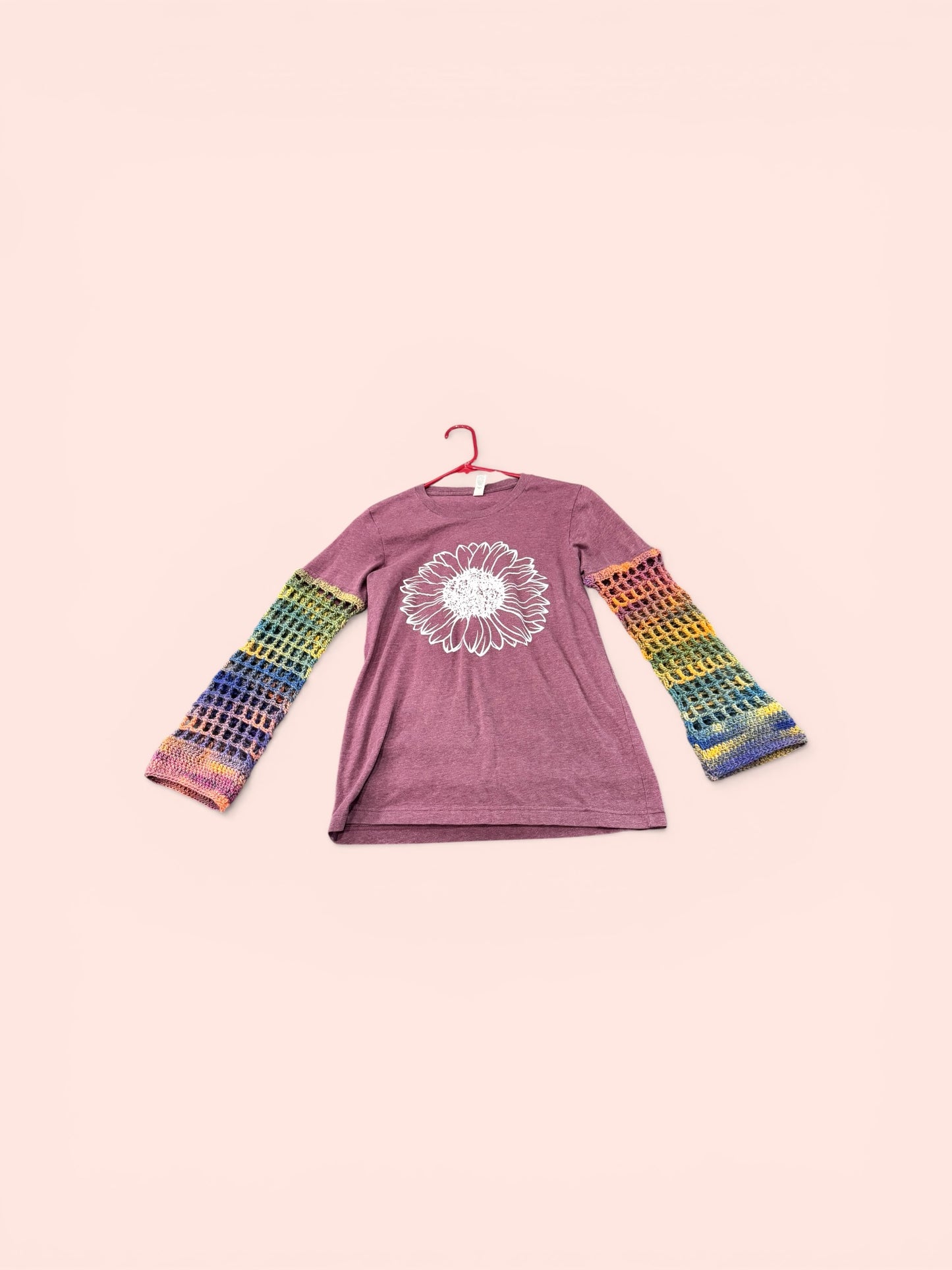Sunflower Fishnet Tee - Size Youth Small/Ladies XS