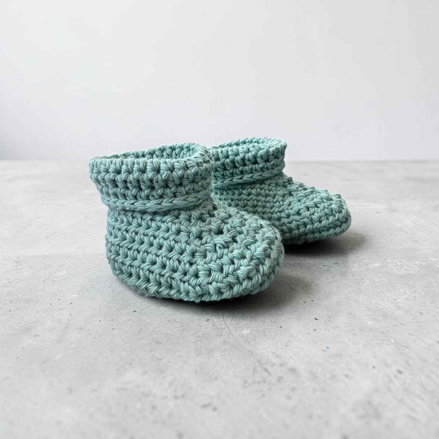 Tiny Toes - Soft Cotton Crochet Booties