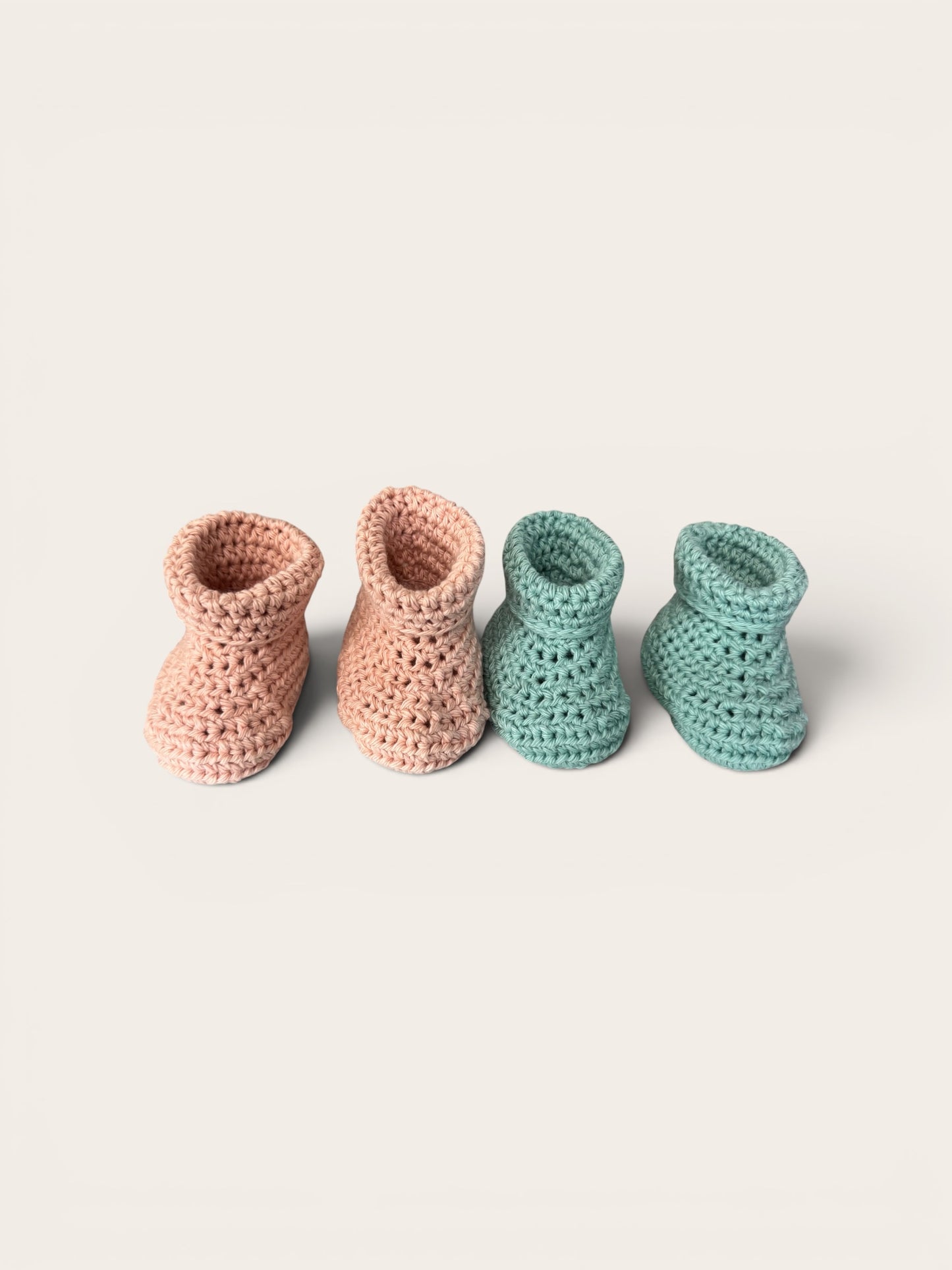 Tiny Toes - Soft Cotton Crochet Booties