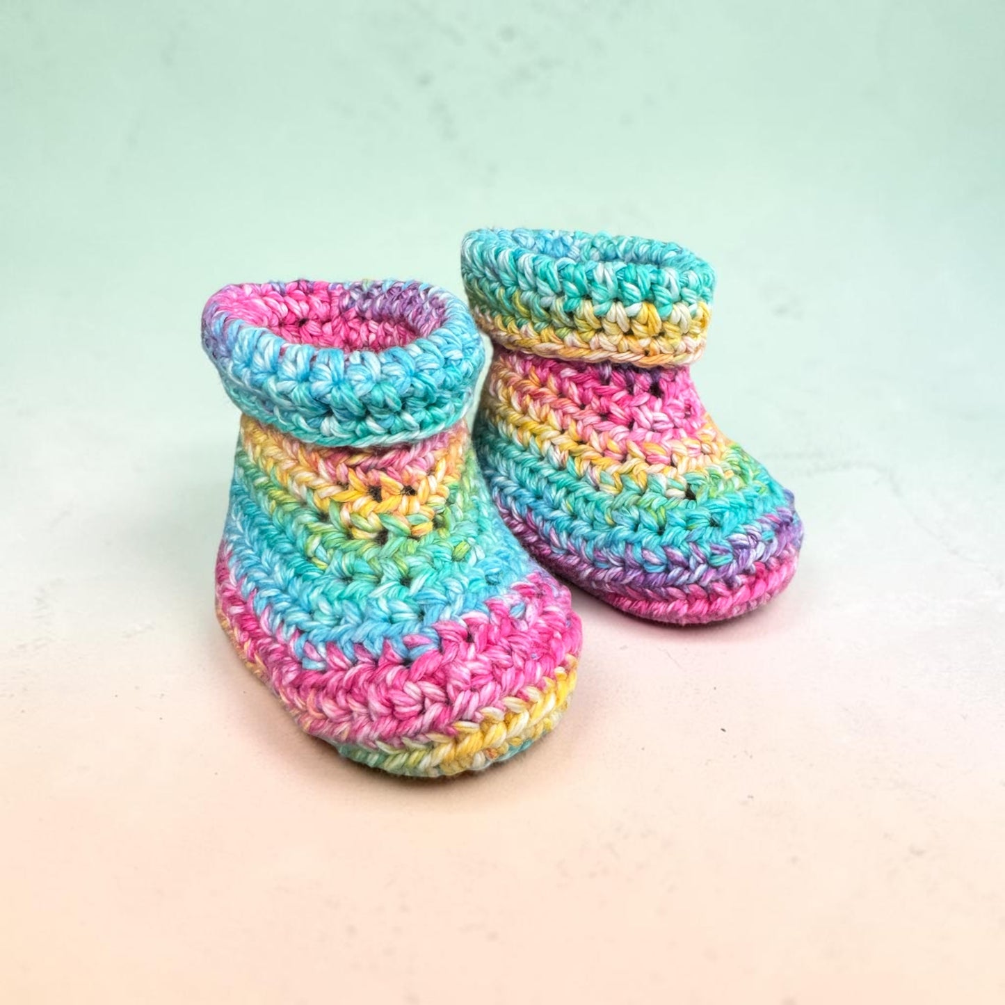 Tiny Toes - Soft Cotton Crochet Booties