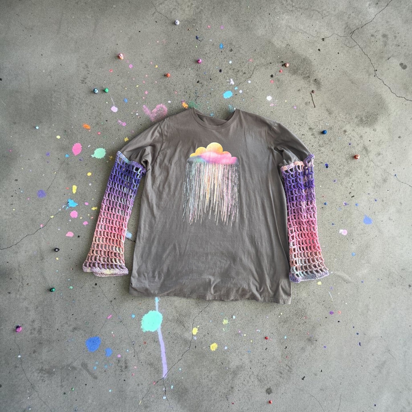 Cloud Fishnet Tee - Size Large