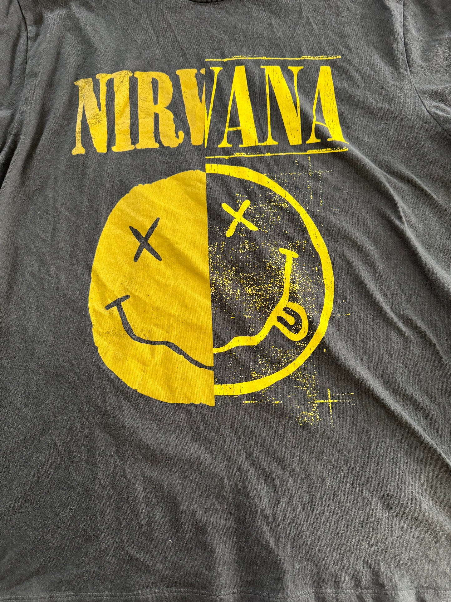 Nirvana Fishnet Tee - Size X-Large