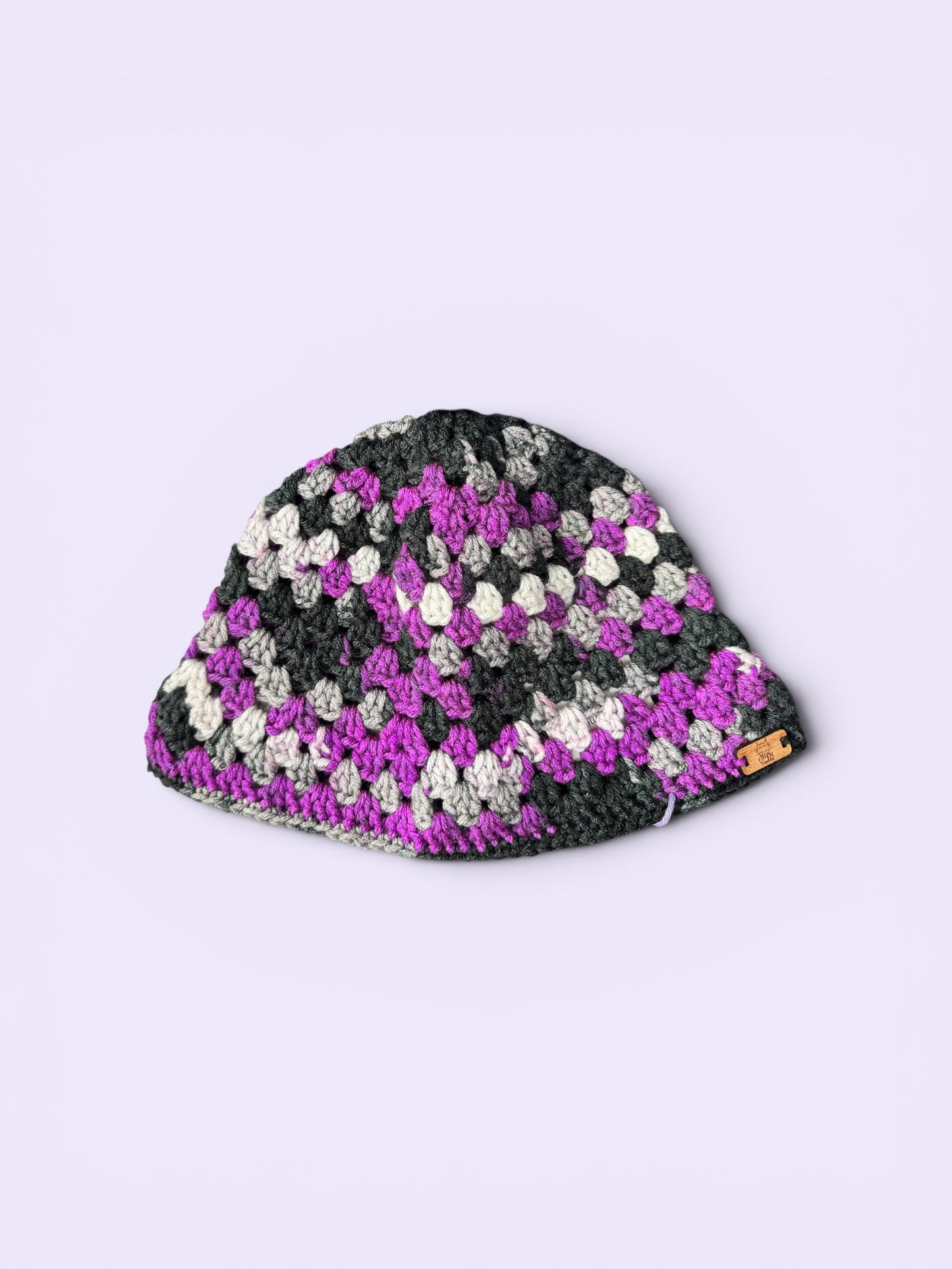 Slouchy Pride Colors Crochet Granny Square Bucket Hat