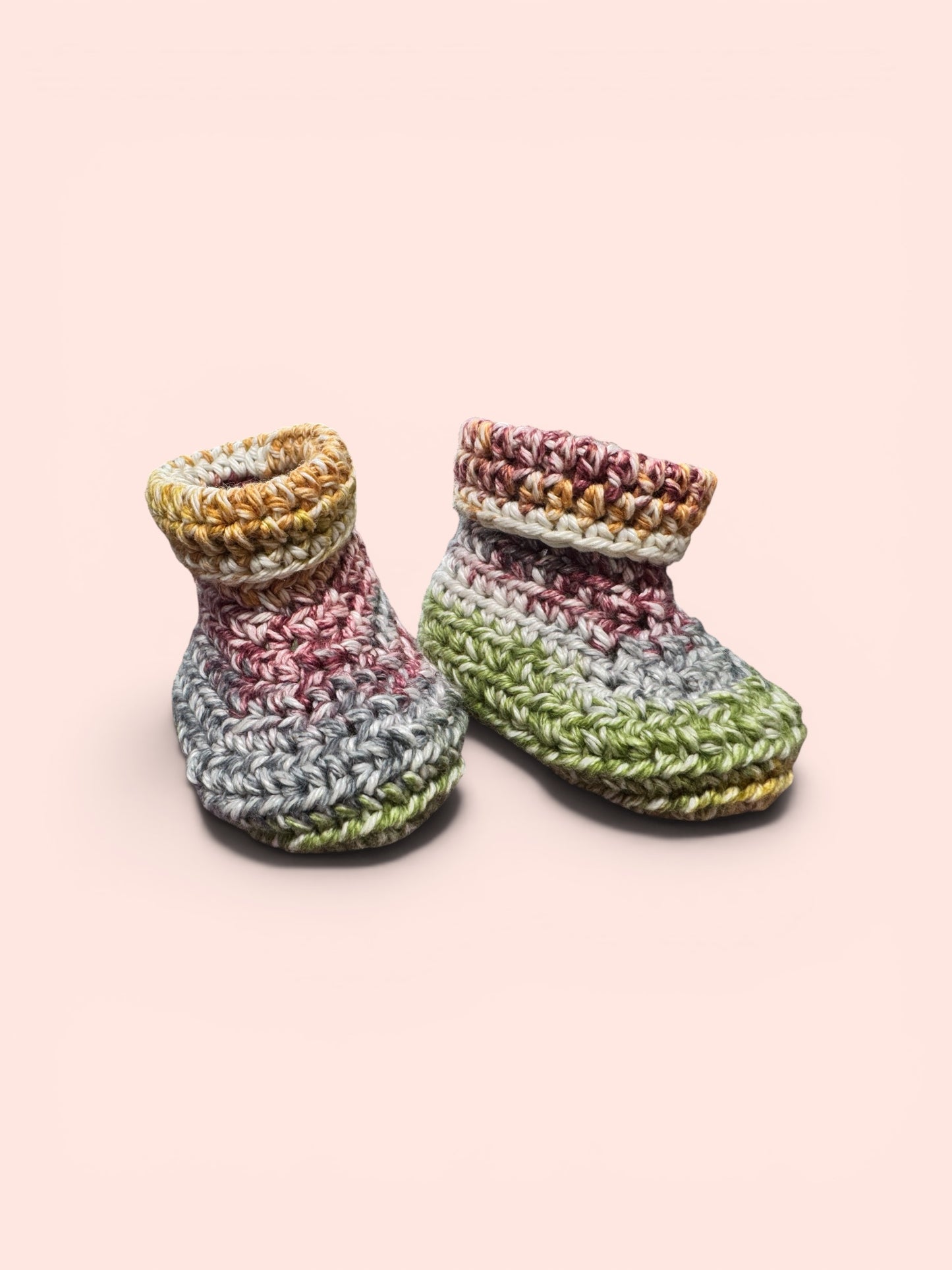 Tiny Toes - Soft Cotton Crochet Booties