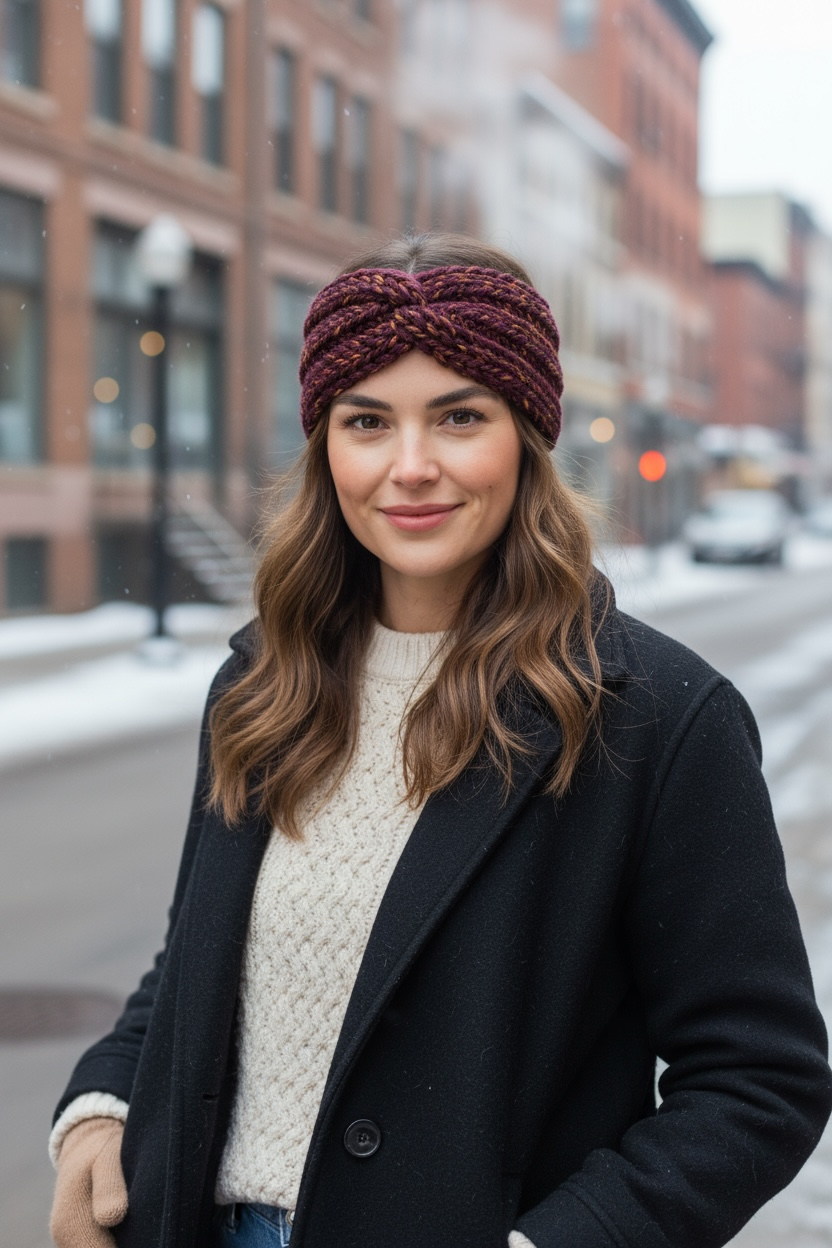 Twisted ear warmer/headband